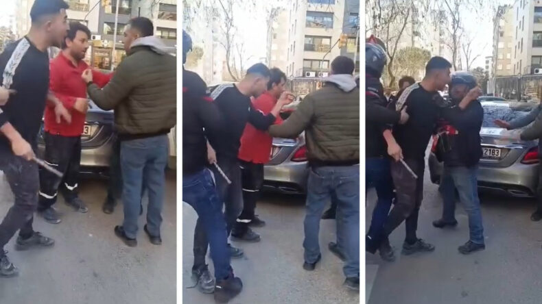 Yol Verme Tartışmasında Kamyonet Şof&ouml;r&uuml;ne Demir &Ccedil;ubukla Saldırdılar