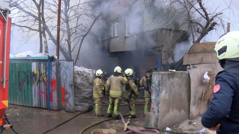 İstanbul'da Yangın Görüntüsü