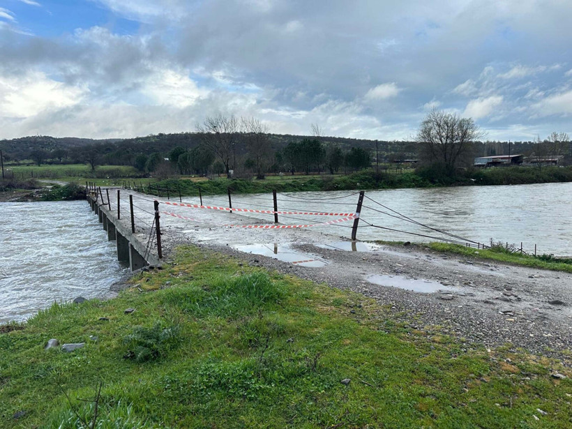 Çayiçi Köprüsü kapanma durumu