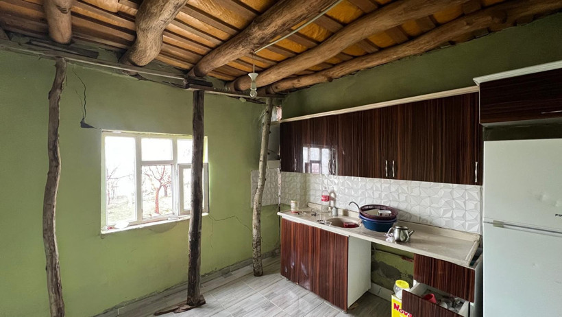 Yıldırım düşen evin durumu