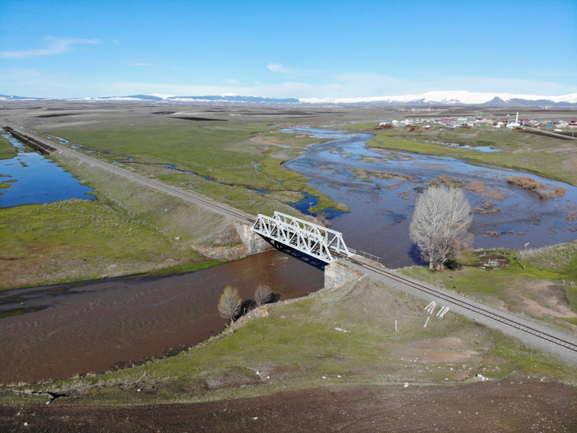 Kars Çayı'nın taşkın sonrası durumu