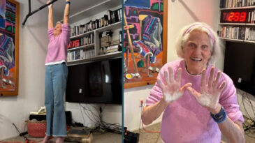 90 Yaşında D&uuml;nya Rekoru Kırdı, Performansı Herkesi Şaşırttı