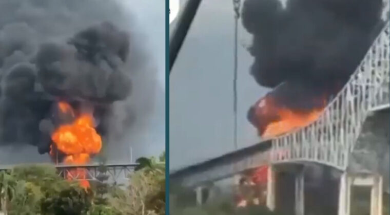 Amerika K&ouml;pr&uuml;s&uuml;'nde yangın: &Ouml;l&uuml; ve yaralılar var