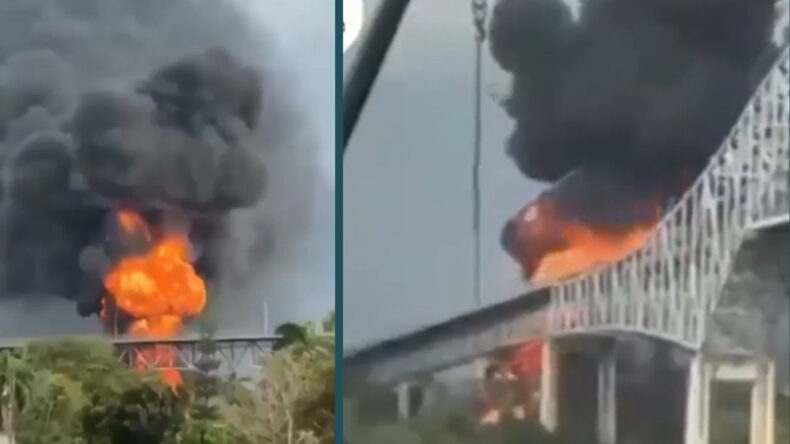 Amerika K&ouml;pr&uuml;s&uuml;'nde yangın: &Ouml;l&uuml; ve yaralılar var