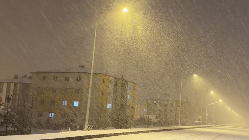 Sarıkamış'ta kar görüntüsü