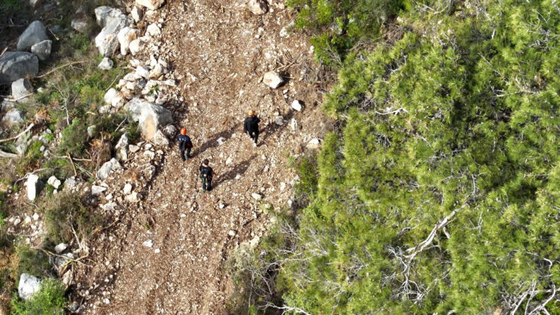 Antalya&rsquo;da Dağda Kaybolan Kişi Dronla Bulundu