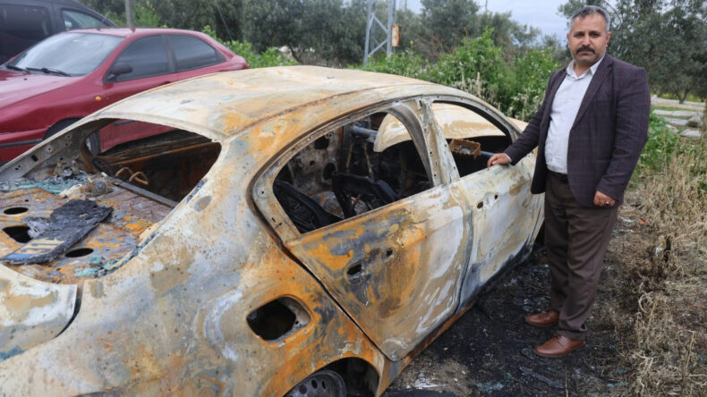 Arabası yanmıştı: Kundak&ccedil;ı yeğeni &ccedil;ıktı