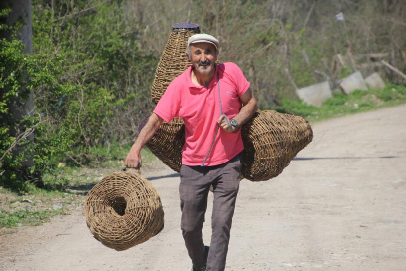 Balık sepeti örme süreci