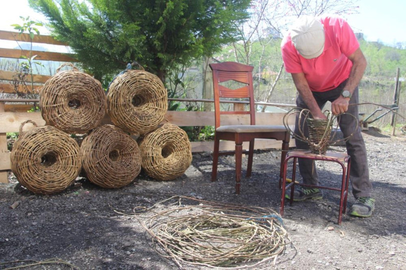 Balık sepetleri ve işlemesi