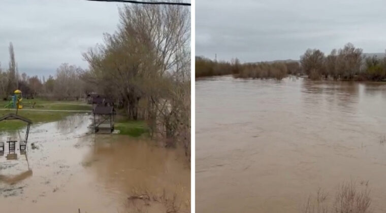 Baraj Kapakları A&ccedil;ıldı, K&ouml;y Su Altında Kaldı