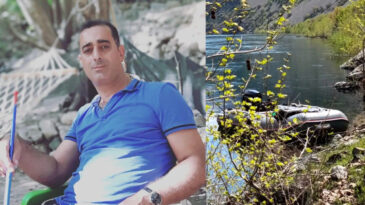 Bottan d&uuml;şt&uuml; Fırat Nehri'nde kayboldu
