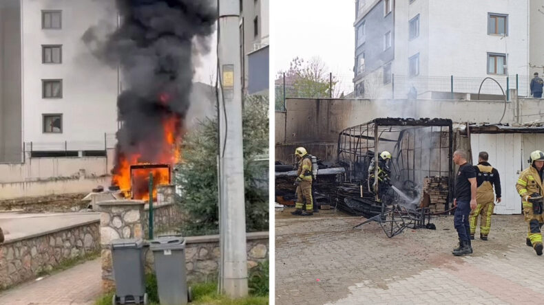 Bursa İnegöl'de Tüp Patlaması ile Yangın