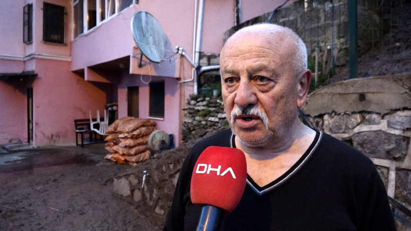 Yıkılan evin görüntüsü