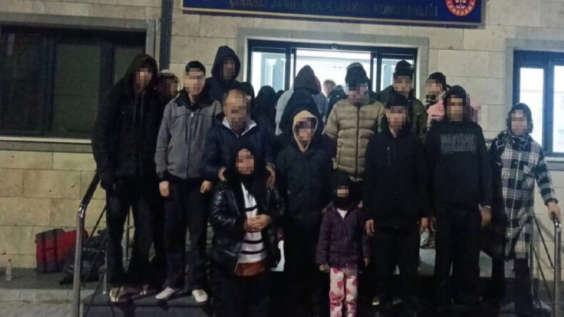 Çanakkale’de Kaçak Göçmen Operasyonu: 77 Kişi Yakalandı
