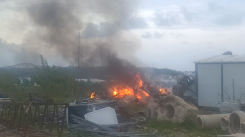 İş&ccedil;ilerin Kaldığı Konteynerde Faciadan D&ouml;n&uuml;ld&uuml;