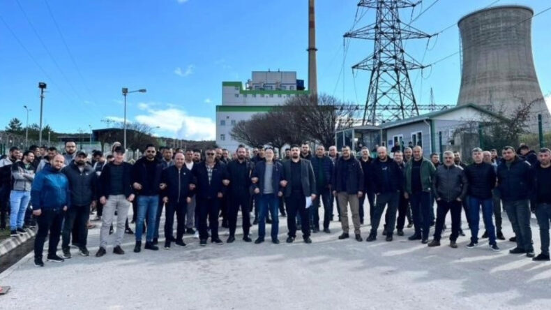 Elektrik iş&ccedil;ileri eylemde: Haklarımızı gasp ettirmeyeceğiz