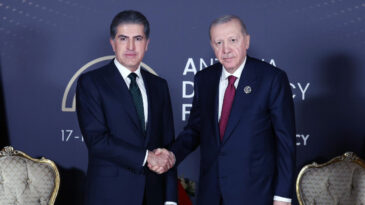 Erdoğan, Barzani'yi Kabul Etti