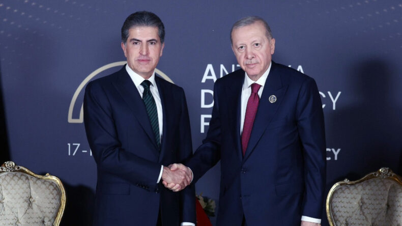 Erdoğan, Barzani'yi Kabul Etti