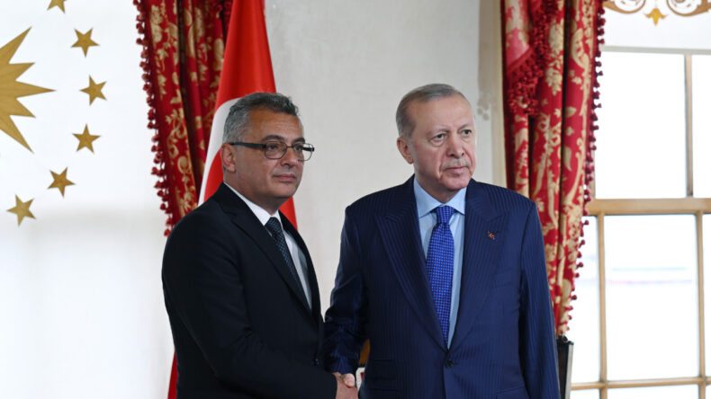 Erdoğan, Erh&uuml;rman ile g&ouml;r&uuml;şt&uuml;