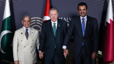 Erdoğan, Şara, Al Sani ve Şahbaz Şerif ile g&ouml;r&uuml;şt&uuml;