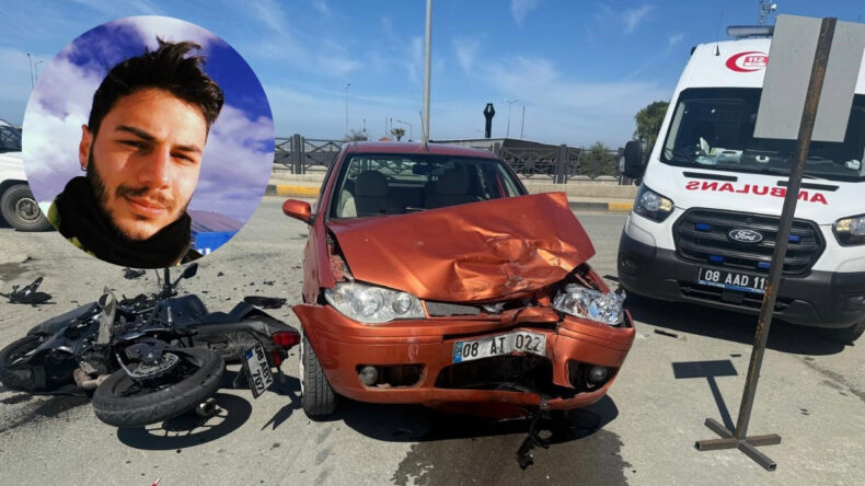 Feci kazada gen&ccedil; motosikletli &ouml;ld&uuml;