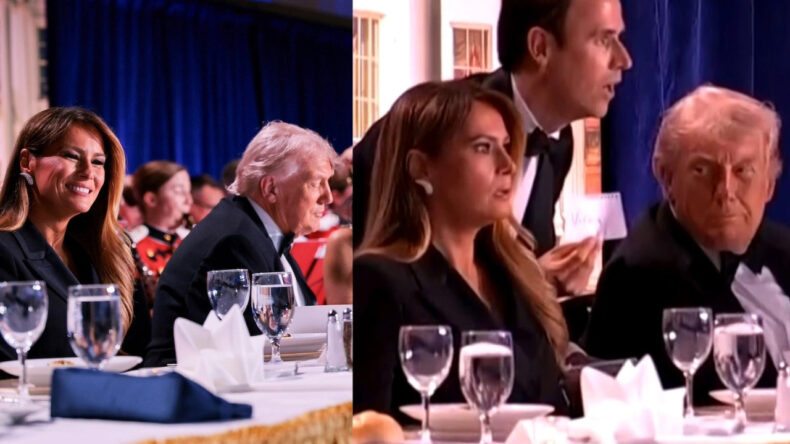 First Lady'nin silahlı saldırıyı fark ettiği an kameralara b&ouml;yle yansıdı