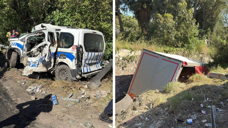 Freni Patlayan TIR Karşı Şeride Ge&ccedil;ti: &Ouml;l&uuml; ve Yaralılar Var