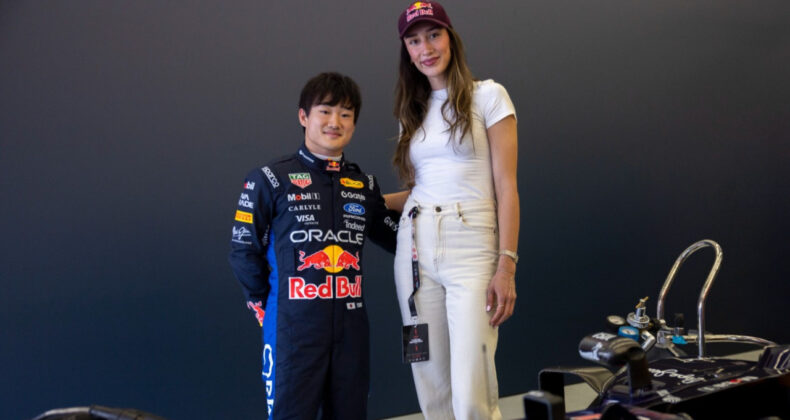 Hande Baladın, &uuml;nl&uuml; Formula 1 pilotu ile bir araya geldi