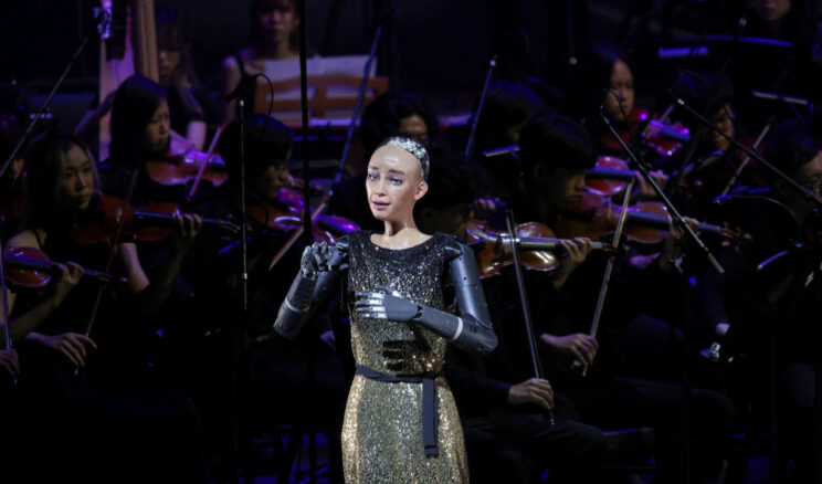 Humanoid Sophia Konser Verdi