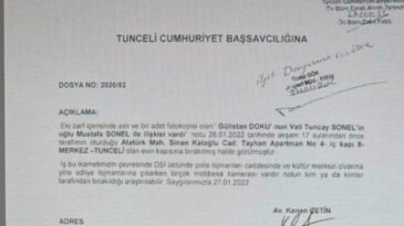 İsimsiz not, G&uuml;lsitan Doku dosyasına girdi