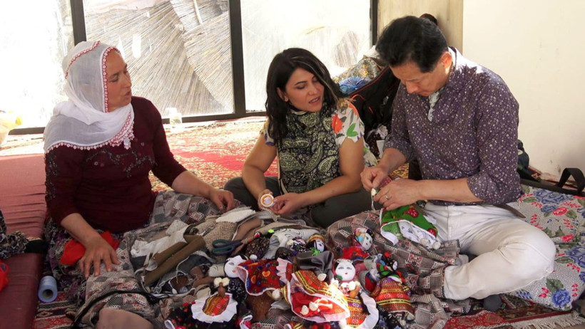 Hülya Şen ve Takeshi İmamuri müzik çalarken