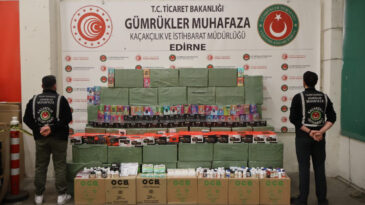 Kapıkule&rsquo;de 33 Milyon Liralık Ka&ccedil;ak Eşya Yakalandı