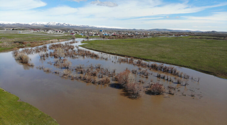 Kars &Ccedil;ayı Taştı: Ağa&ccedil;lar Sular Altında Kaldı