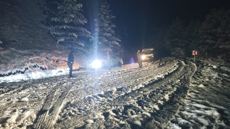 Kastamonu'da Nisan Karı Ulaşımı Olumsuz Etkiledi