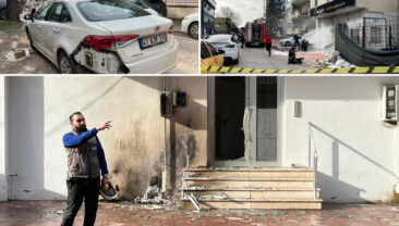 Korku dolu anlar! Doğal gaz kutusu patladı