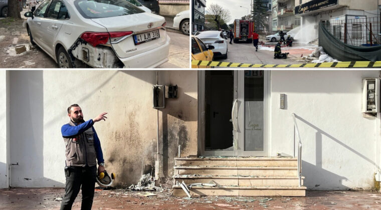 Korku dolu anlar! Doğal gaz kutusu patladı