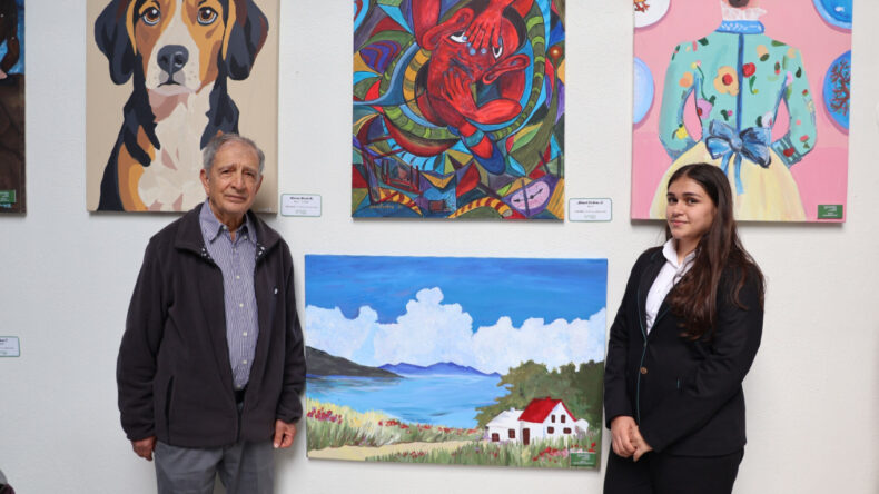 &ldquo;Bir Tuval İki Nesil&rdquo; resim sergisi Urladam&rsquo;da ziyarete a&ccedil;ıldı