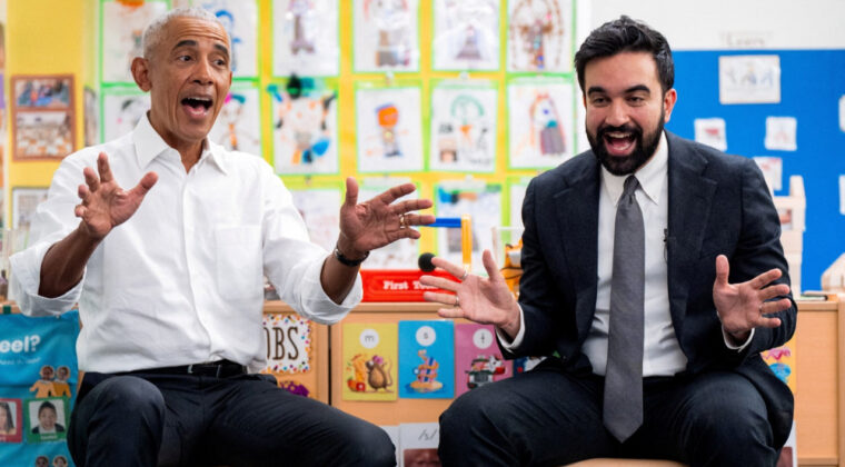 Obama ve Mamdani'den &ccedil;ocuklara &ouml;zel eğlence