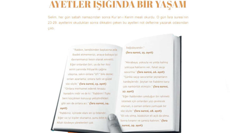 Okullarda ‘ayete göre yaşam’ modeli