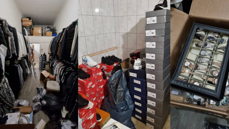 Rolex, Gucci, Hermes, Prada… Eve baskında y&uuml;zlerce sahte &uuml;r&uuml;n ele ge&ccedil;irildi