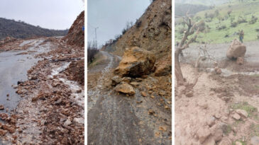 Siirt&rsquo;te Şiddetli Yağış Hayatı Fel&ccedil; Etti: Sel ve Heyelanlar Meydana Geldi