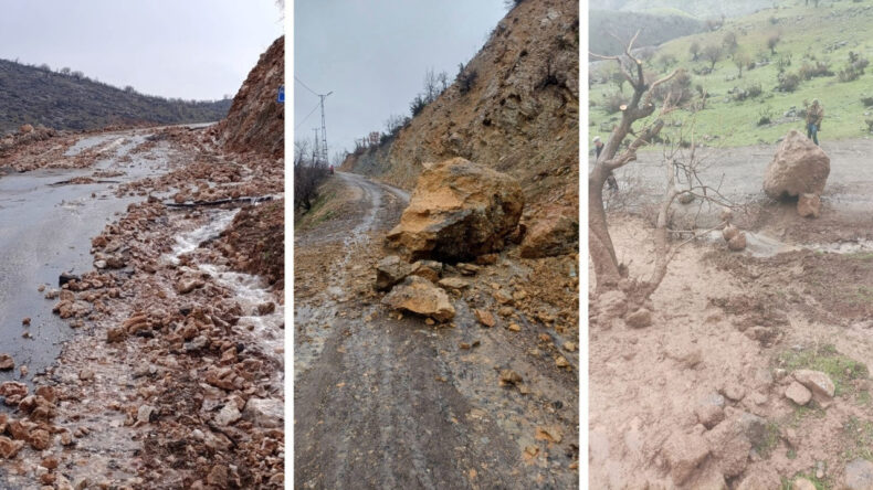 Siirt&rsquo;te Şiddetli Yağış Hayatı Fel&ccedil; Etti: Sel ve Heyelanlar Meydana Geldi