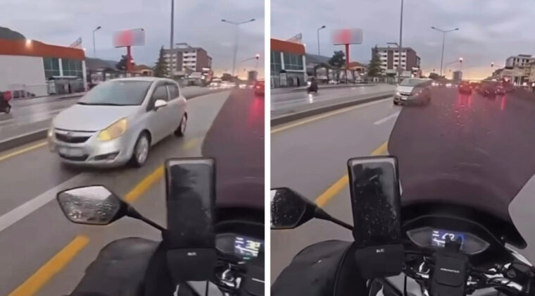 Ters Y&ouml;ne Girince Trafik Alt&uuml;st Oldu