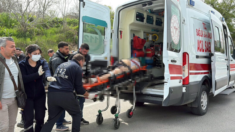 Trafikteki kavgada vuruldu