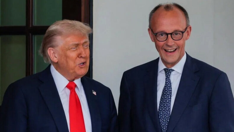 Trump&rsquo;tan Merz&rsquo;e sert s&ouml;zler: Ne hakkında konuştuğunu bilmiyor