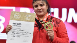 Tuana S&uuml;ren rekor kırarak Avrupa &uuml;&ccedil;&uuml;nc&uuml;s&uuml; oldu