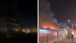 Tuzla'da B&uuml;y&uuml;k Fabrika Yangını