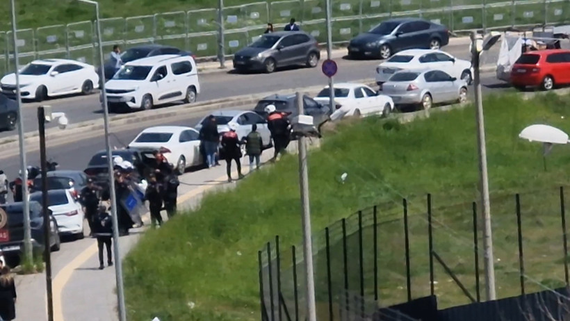 Nevzat Bahtiyar'ın oğlu İbrahim Bahtiyar ve akrabalarının aracı