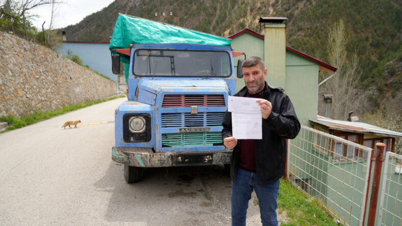 Yerinden Oynamayan Kamyona K&ouml;pr&uuml; Cezası