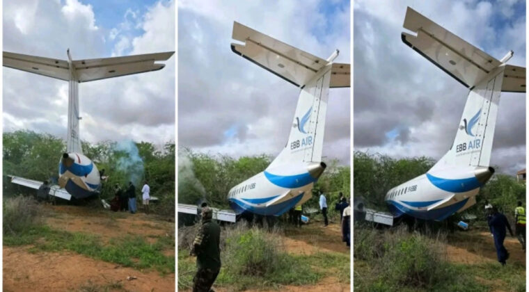 Yolcu U&ccedil;ağı Pistten &Ccedil;ıkıp &Ccedil;alılara Saplandı